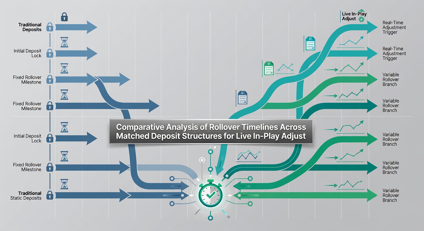 Infographic illustrating live in-play adjustments affecting casino credit hybrid rollovers