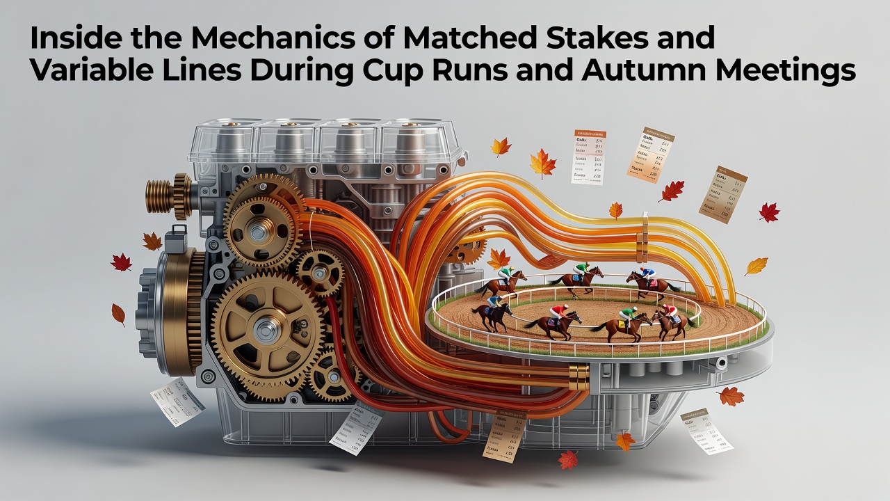 Illustration of matched stakes mechanics applied to football cup runs and horse racing fixtures