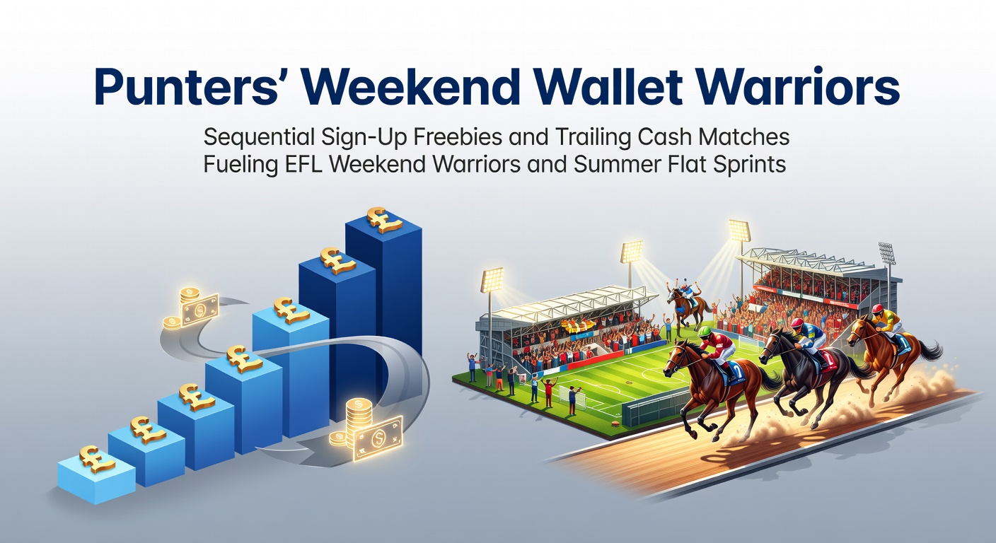 Punters strategically signing up for multiple bookmakers to claim free bets ahead of EFL weekend fixtures and summer flat races