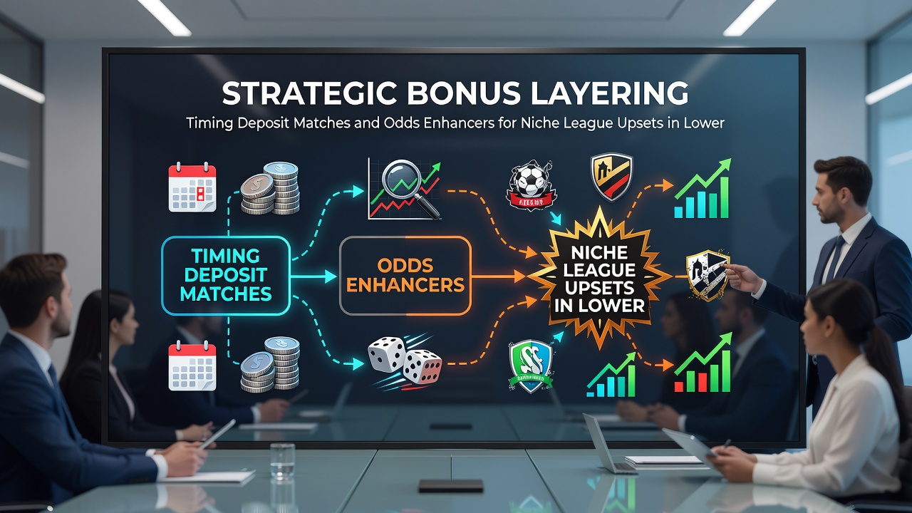 Point-to-point racing circuit with layered bonus examples for niche upsets and timing strategies