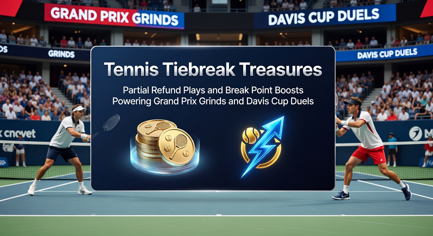Tennis players locked in a tense tiebreak during a Davis Cup match, racket poised for the next shot under stadium lights